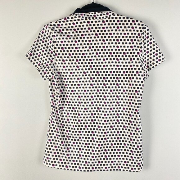 Tail Polo Shirt Womens Small Golf Tennis Snap Closure Short Sleeve Stretch Top - Picture 6 of 9